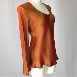 Flowy Bell Blouse- reflective